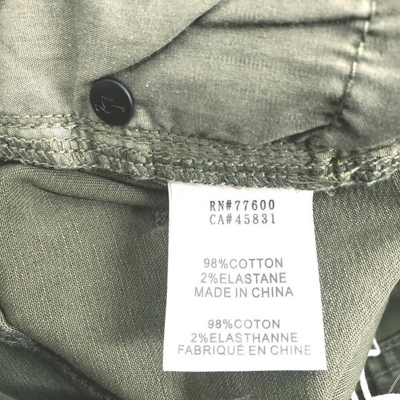 New Sandrine Rose by Free People Army Green Skinny Jeans‎ Women's Size 26 NWT - Picture 9 of 14